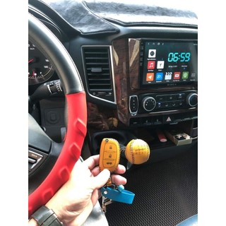 Combo bọc da cần số phanh tay chìa khóa xe Hyundai SOLATI bằng da bò, nhiều mầu sắc