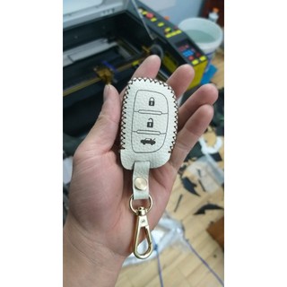 [UY TÍN] Bao da chìa khoá Hyundai i10, i20, Elantra, Tucson... bằng da thật, kèm tặng móc khóa