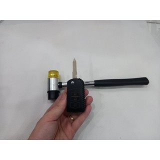 Bao da chìa khoá Mazda 2s, 3s, Mazda 3 2010, Ford Escape (chìa gập) da bò, kèm tặng móc khóa