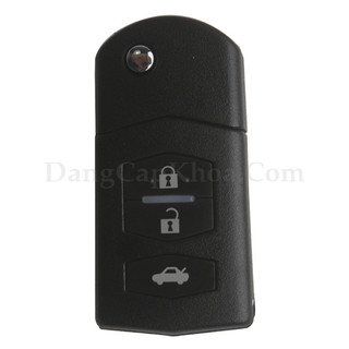Bao da chìa khoá Mazda 2s, 3s, Mazda 3 2010, Ford Escape (chìa gập) da bò, kèm tặng móc khóa