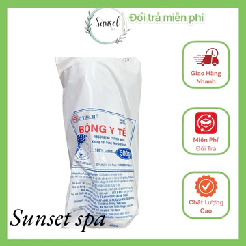 Bông y tế Bảo Thạch (Gói 500gr - 1kg) Thấm Hút Nước - Bông Gòn Cuộn Bảo Thạch