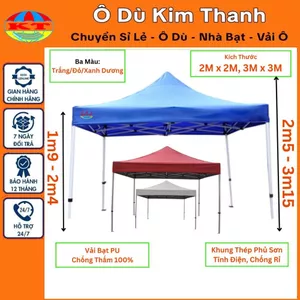 Nhà Bạt Di Động Đa Năng Mái Che Cao Cấp 3M x 3M Khung Sắt Sơn Tĩnh Điện Chống Rỉ Che Mưa, Che Nắng