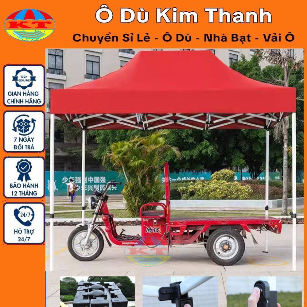 [Hàng Chuẩn - Nhiều Màu] Nhà Bạt Di Động 2M x 3M Che Nắng, Che Mưa Ngoài Trời, Khung Thép Sơn Tĩnh Điện