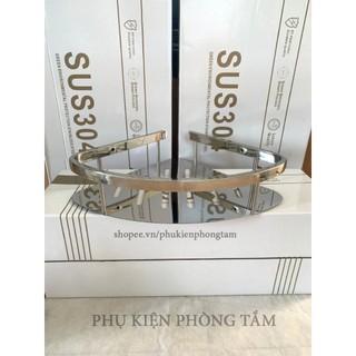 Kệ góc tam giác 1 tầng Inox 304