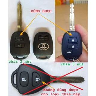 [CHẤT LƯỢNG] Bao Da Chìa Khoá cơ Toyota Vios, Yaris bằng da bò, ốp da bọc chìa khóa Vios Yaris