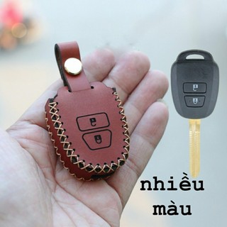 [CHẤT LƯỢNG] Bao Da Chìa Khoá cơ Toyota Vios, Yaris bằng da bò, ốp da bọc chìa khóa Vios Yaris