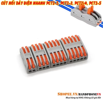 Cút Nối Dây Điện Nhanh PCT / KV774, Cốt Nối Dây Điện, Cos Nối Điện, Đầu Nối Dây Điện KV774 / PCT 2-2, 2-3, 2-4, 2-5