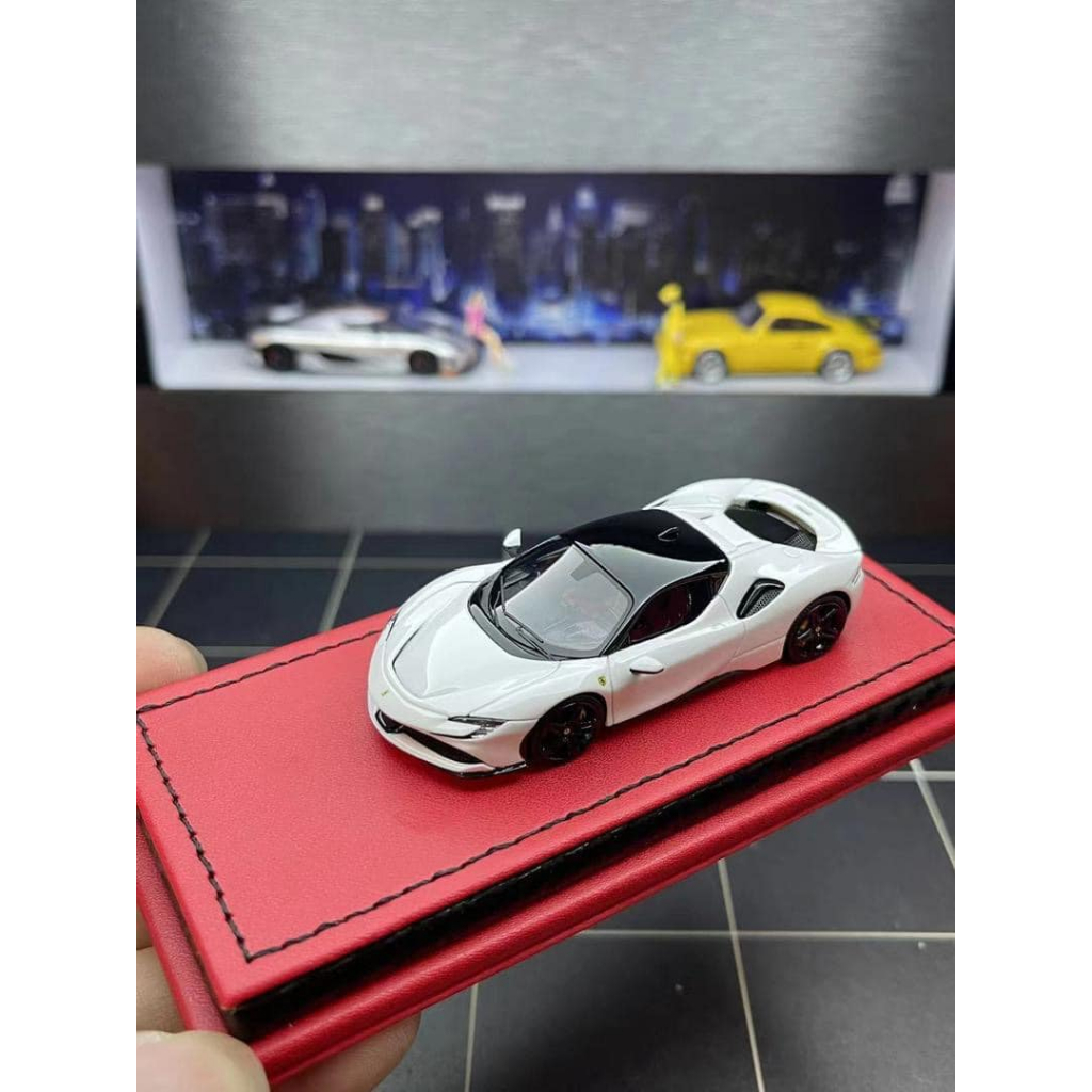 MÔ HÌNH 1:64 ART - Ferrari SF90 White Hardtop | Shopee Việt Nam