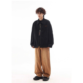 Áo Khoác Jeans Nam Nữ Form Rộng Dáng Suông - Cổ Bẻ - Phối Dây Kéo - Thêu Nổi, Thời Trang Unisex