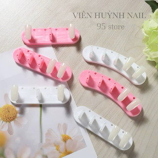 Set 3 đế nail, đế gắn móng giả bằng nhựa làm nailbox màu sắc ngẫu nhiên