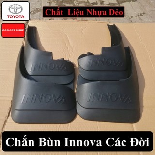 Chắn Bùn Toyota Innova Đời 2006 - 2022  Chất liệu Nhựa Dẻo Tặng kèm Ốc Vít ,Bộ 4 Chiếc Hàng Loại 1