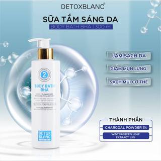 SỮA TẮM HÀNG NGÀY BODY BATH BHA DETOXBLANC giúp giảm viêm chân lông, làm trắng sáng da