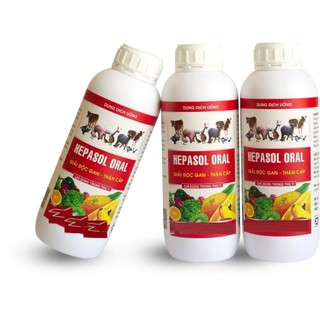 Dung dịch uống Hepasol Oral cho chó mèo gia súc gia cầm bổ thận mát gan kích thích ăn uống VB Pharma