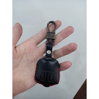 Bao da chìa khoá cơ Mitsubishi Grandis , Triton, Pajero Sport, Mirage, Outlander, Lancer da bò thật