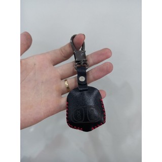 Bao da chìa khoá cơ Mitsubishi Grandis , Triton, Pajero Sport, Mirage, Outlander, Lancer da bò thật