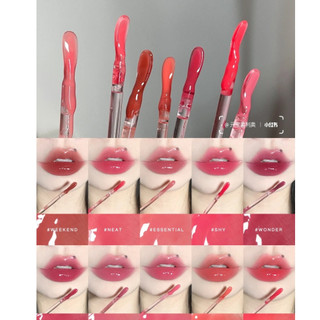 Son 3CE Drop Glow Gel Weekend - Glaze Lip Tint New Motion Tint Bóng Cho Đôi Môi Mọng Nước - Bebeau