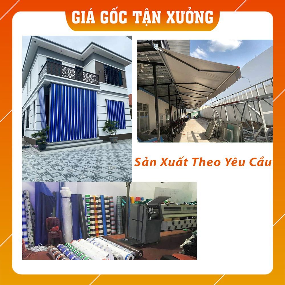 [Đủ kích cỡ] Bạt Mái Hiên - Mái Kéo, Bạt Nhựa PVC Mái Hiên Di Dộng, Bạt Che Mưa , Che Nắng Cao Cấp