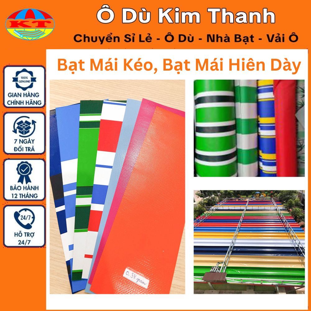 [Đủ kích cỡ] Bạt Mái Hiên - Mái Kéo, Bạt Nhựa PVC Mái Hiên Di Dộng, Bạt Che Mưa , Che Nắng Cao Cấp