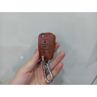 Bao Da Chìa Khoá Kia Morning, Caren, Forte, Sorento, Rio, Sportage chìa gập bằng da bò