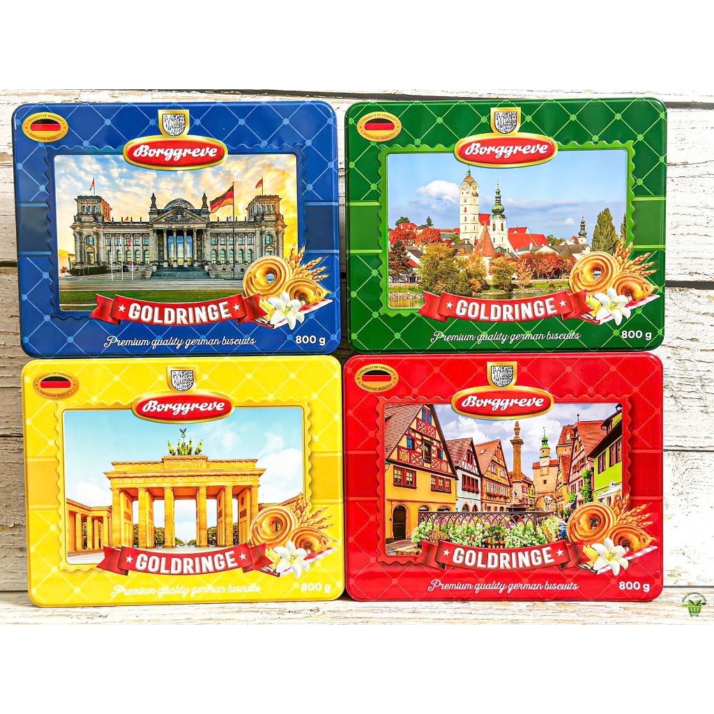 Bánh Quy Bơ BORGGREVE GOLDRINGE Hộp Thiếc Nhiều Màu 800G | Shopee Việt Nam