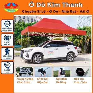 Nhà Bạt Di Động 3M x 4,5M Che Nắng, Che Mưa Ngoài Trời, Khung Thép Sơn Tĩnh Điện Chống Rỉ