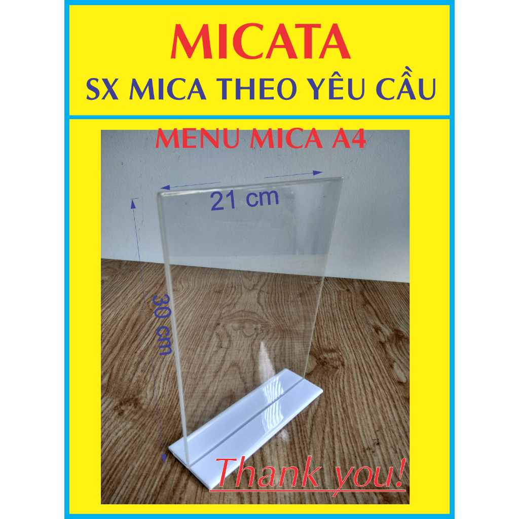 MENU MICA A4 21cm x 30 cm kích thước ok | Shopee Việt Nam