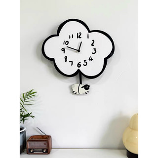 (CS) Đồng hồ treo tường lắc hình dáng độc đáo, đồng hồ tráng gương pha lê đẹp, đồng hồ decor đẹp, quà tặng đẹp
