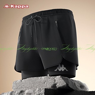 Quần bơi short nam Kappa 2 lớp đi bơi thoải mái đi biển an toàn có big size từ 45->100kg