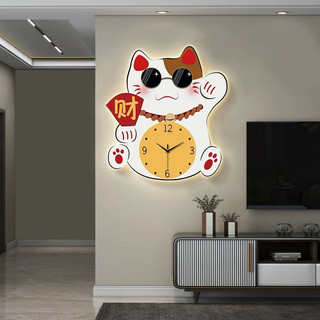 (I8)Đồng Hồ Treo Tường Tết 2024 Mèo Thần Tài Thu Hút Tài Lộc May Mắn Phòng Khách/Phòng Ngủ/ Cửa hàng /Spa/ SHop HỔ DÉCOR