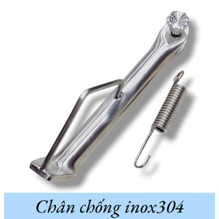 Chân chống nghiêng Inox 304 TẶNG kèm lò xo và ốc Inox gắn cho các dòng xe - caoduongracing