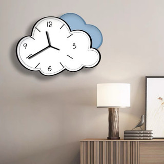 [CC] Đồng hồ treo tường hình đám mây, trang trí decor đẹp, chất liệu tráng gương pha lê hodecor