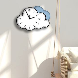 [CC] Đồng hồ treo tường hình đám mây, trang trí decor đẹp, chất liệu tráng gương pha lê hodecor