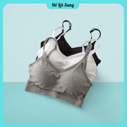 Áo bra chữ U, Áo bra nữ có đệm mút ngực hở lưng chữ U hở lưng chất cotton