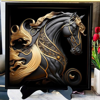 (I14)Tranh Để Bàn Linh Vật 12 Con Giáp Trang Trí Phòng Khách , Phòng Làm Việc , Gaming , Làm quà tặng HỔ DECOR - TRANH Đ