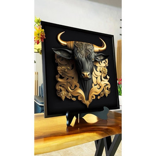 (I14)Tranh Để Bàn Linh Vật 12 Con Giáp Trang Trí Phòng Khách , Phòng Làm Việc , Gaming , Làm quà tặng HỔ DECOR - TRANH Đ