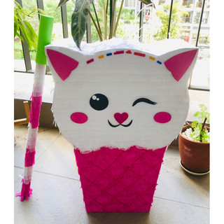 Pinata đập kẹo IceCream CAT- trò chơi tiệc sinh nhật cực vui dành cho bé