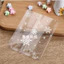 Combo 100 Túi đựng trà bánh 7x10cm trắng trong họa tiết BÔNG TUYẾT nhiều kích thước- Phukientuiloc