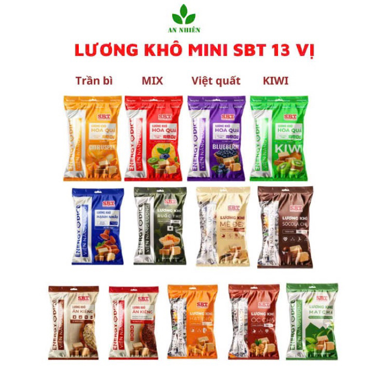 (Gói 500G) Lương Khô Mini Mix 12 Vị Viên Nén Bổ Sung Năng Lượng, Lương ...