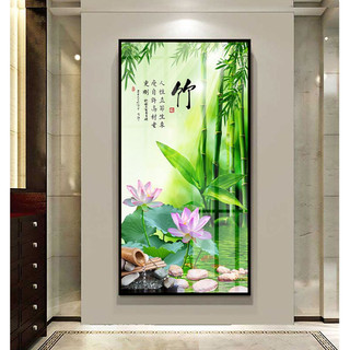 Tranh Treo Tường Nghệ Thuật Trang Trí Phòng Khách, Phòng Làm Việc Hoa Sen 02 - Tranh Laminate Tráng Gương