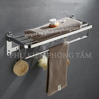 Giá treo khăn nhà tắm Inox 304 (LOẠI 1-CHÂN ĐẾ ĐẶC,CỰC CHẮC CHẮN)