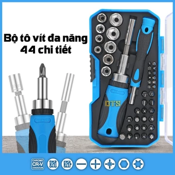 Bộ tô vít đa năng đảo chiều 44 chi tiết, bộ tua vít tự động 2 chiều sửa chữa thiết bị, tuốc nơ vít, bộ vít típ cao cấp