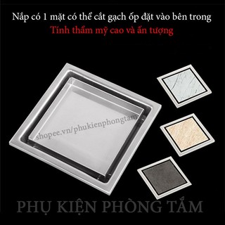 Ga thoát sàn ngăn mùi Inox SUS 304 dạng phễu nước - Chống mùi hôi và côn trùng tuyệt đối