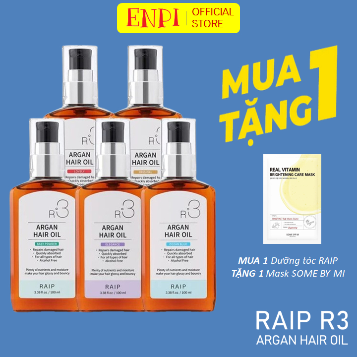 Dầu dưỡng tóc Raip R3 Argan Hair Oil 100ml | Shopee Việt Nam