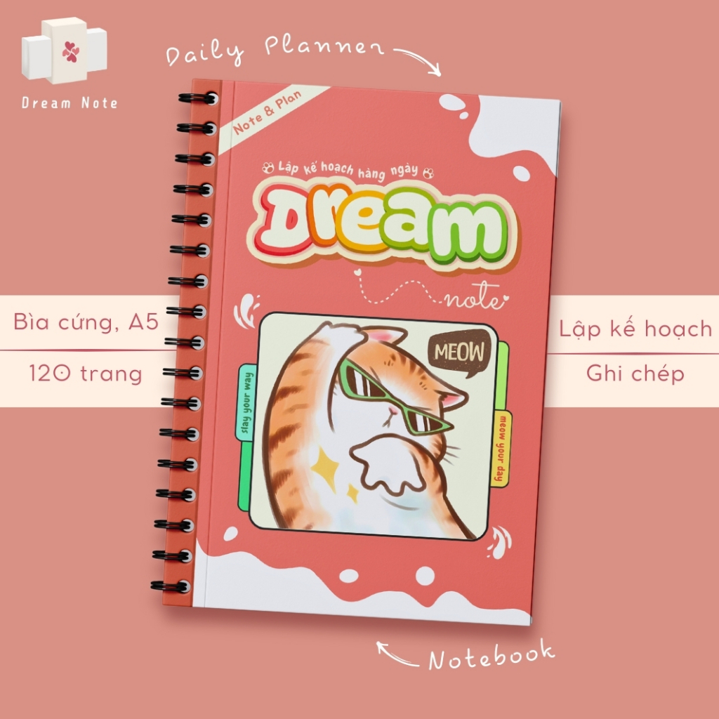 Sổ Kế Hoạch Todo List & Ghi chép Dream Note - Sổ Tay Daily Planner A5 ...