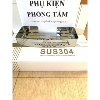 Kệ để đồ nhà tắm inox 304 ( 1 tầng)-Kệ chữ nhật SUS 304