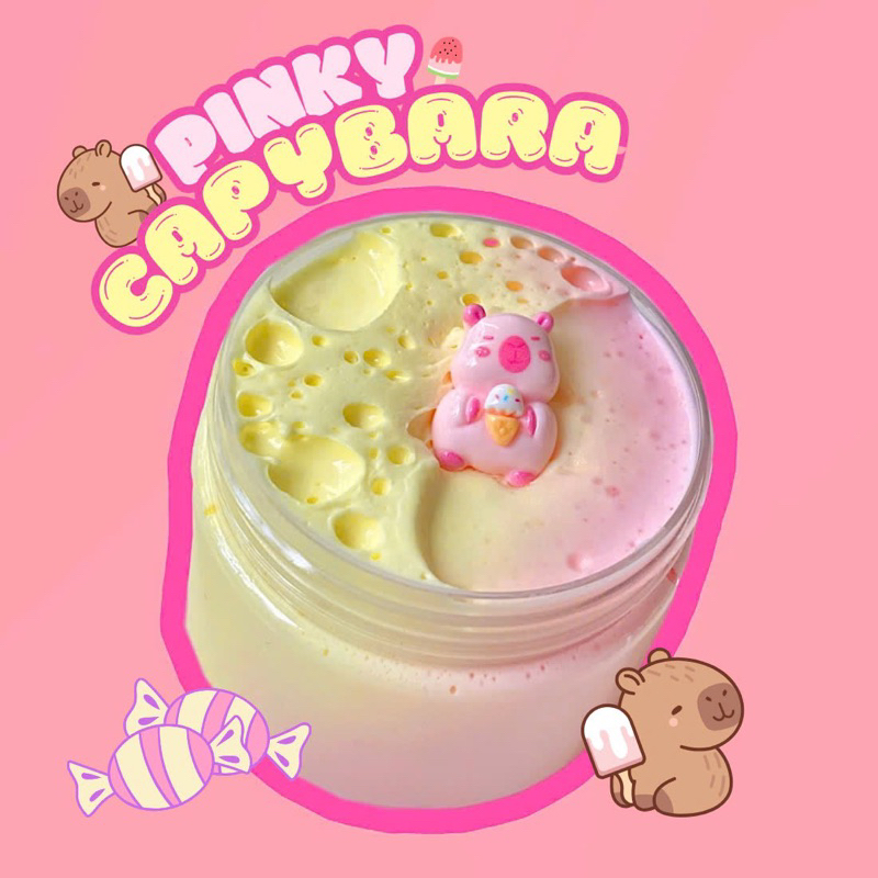 PINKY CAPYBARA (Butter Slime), chuột Capybara hồng siêu dễ thương ...