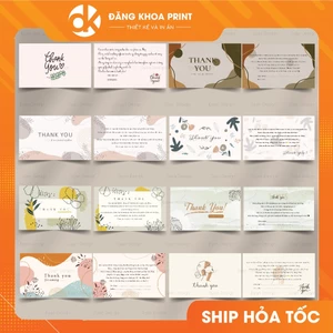 Card cảm ơn, Thank you card, Thiệp cảm ơn khách hàng cho các shop, mẫu vintage có sẵn