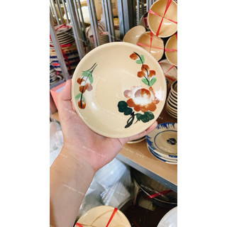 Dĩa Gốm Vẽ Hoa Nâu Điểm Trắng Cổ Nhiều Kích Thước - Gốm Xưa Cho Người Hoài Niệm - Gốm Lái Thiêu - Gốm Nam Bộ