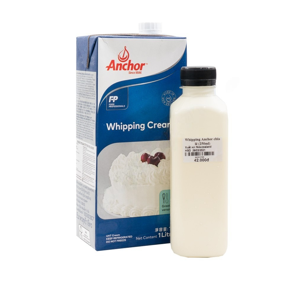 Kem sữa Whipping Anchor CL (250ml) - [CHỈ SHIP HỎA TỐC HN] | Shopee ...