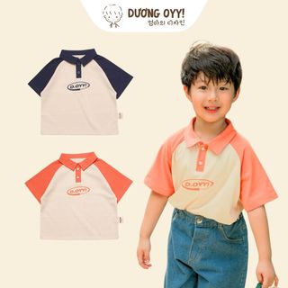 Áo thun polo hè bé trai RAGLAN DOYY size 10-28KG cotton cao cấp style Hàn Quốc  | Dương Oyy 010524188